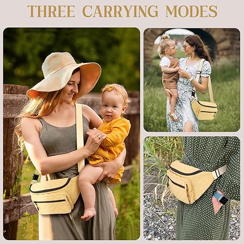 Miniatura 2 de Bolsa de pañales pequeña con cambiador portátil, paquete de bolsa de pañales cruzada con bolsillo para toallitas para mamá y papá, mini bolsa de