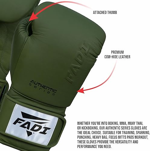 Miniatura 3 de Guantes de boxeo A1 Pro  Guantes de entrenamiento de piel de vaca auténtica para hombres y mujeres  Ideal para boxeo, Muay Thai, kickboxing, MMA,