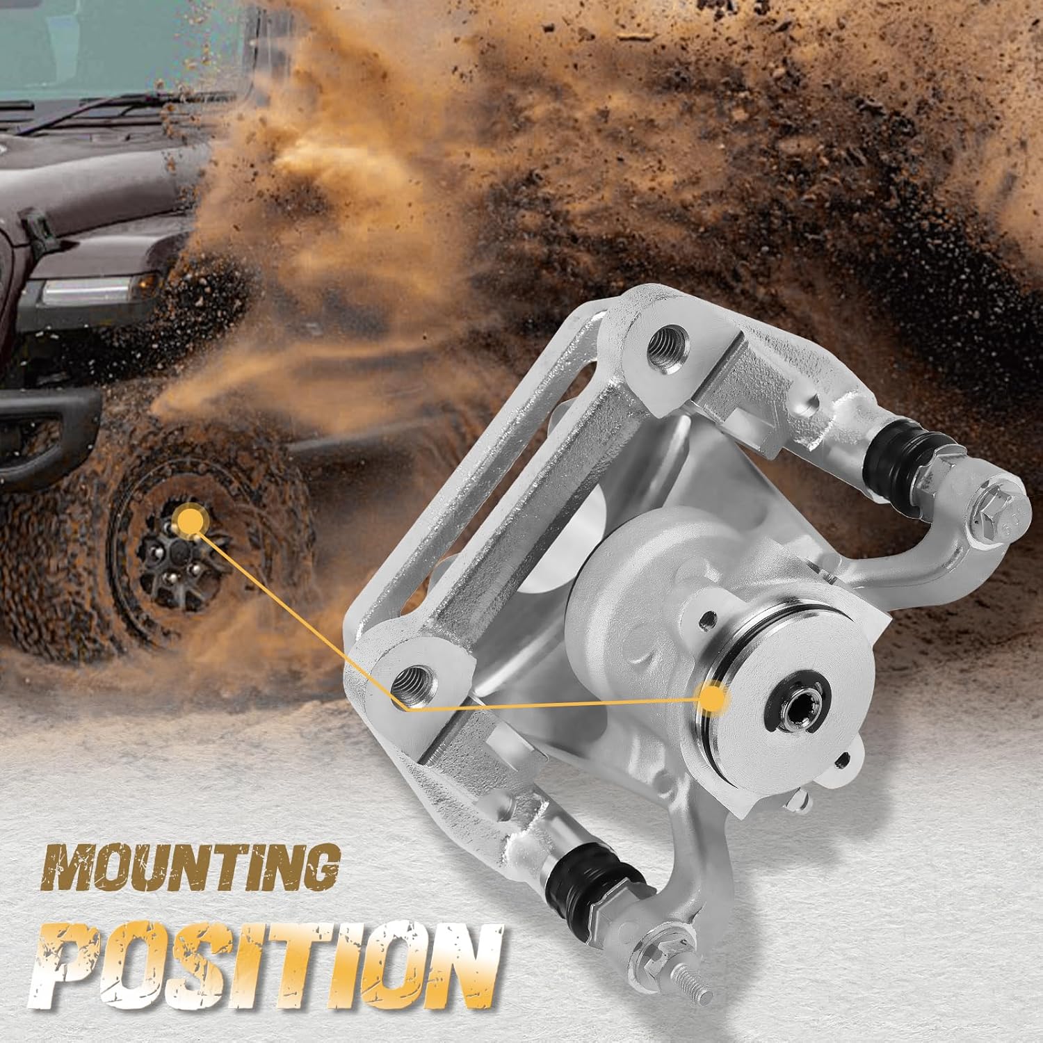 Rear Left Brake Caliper Fit For Jeep Cherokee 2014-2020 / Chrysler 200 2016-2017# 68225305AA;68225305AB