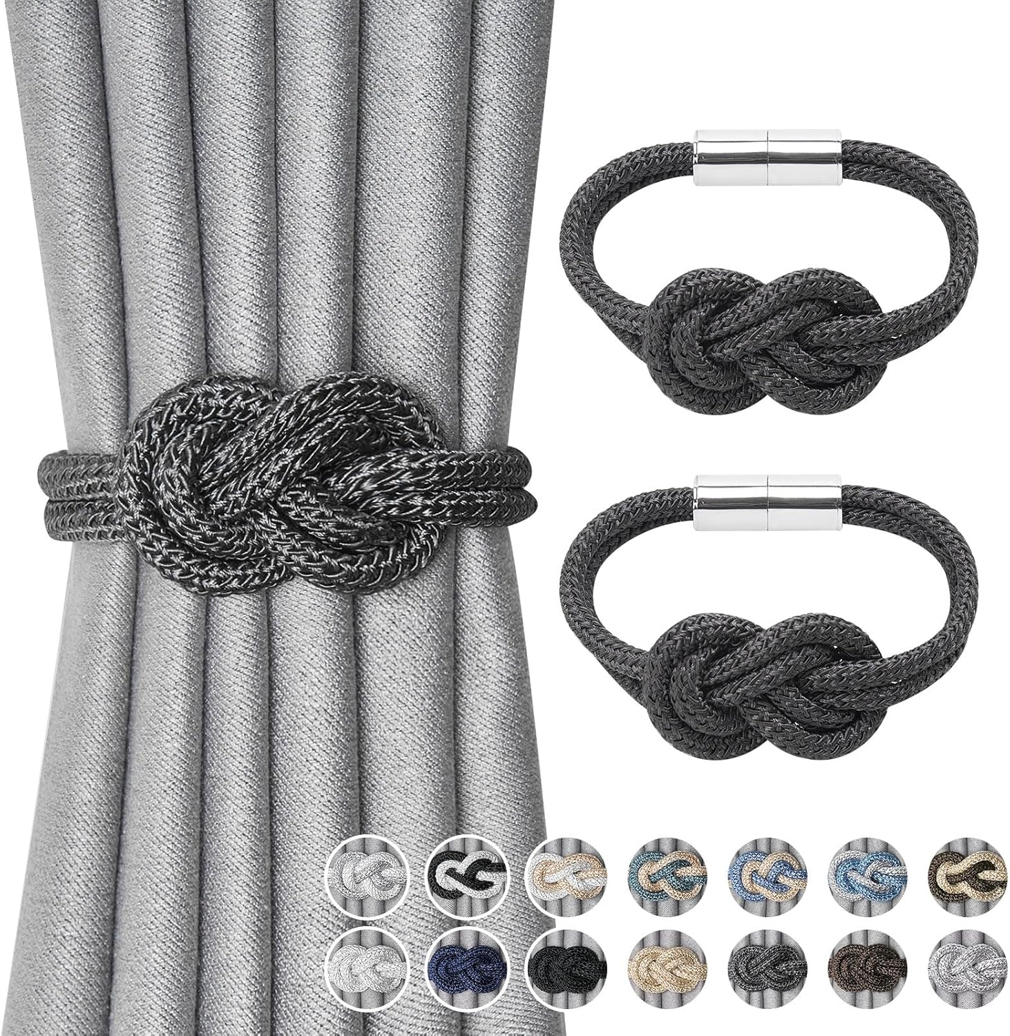 NICEEC 2 Pack Mini Curtain Tiebacks Nordic Simple