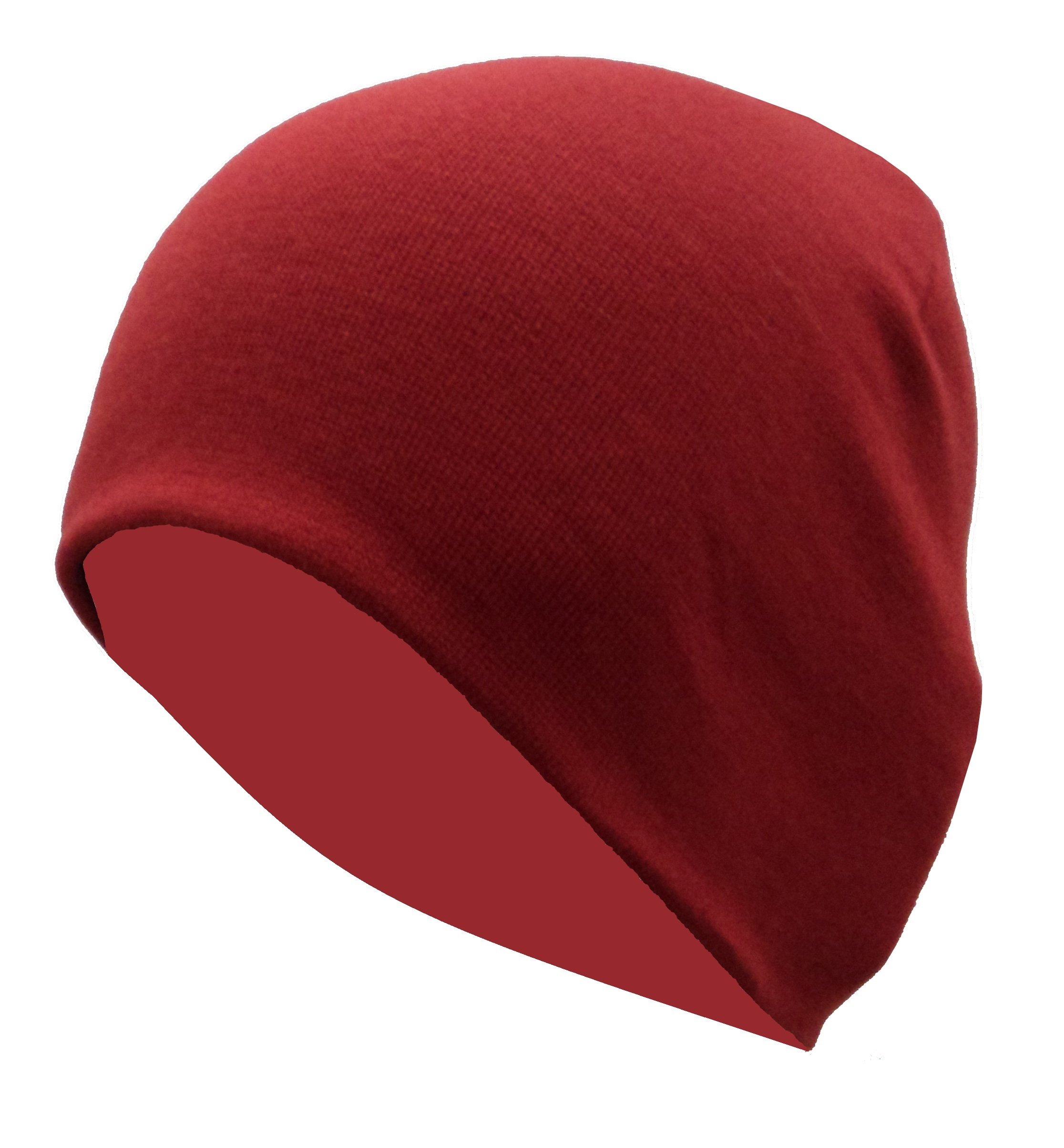 Gajraj Unisex Cotton Skull/Helmet Cap (Red, Free Size)