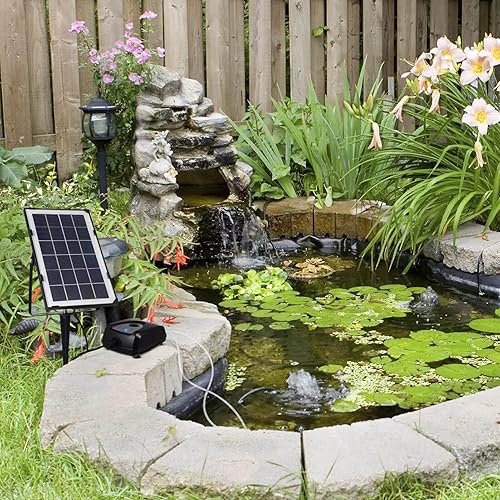 Miniatura 3 de Tofficu Bomba de aire de acuario Bomba de aire para acuario Bomba de aire de energía solar Juegos de aireador Equipo de oxigenación para acuario