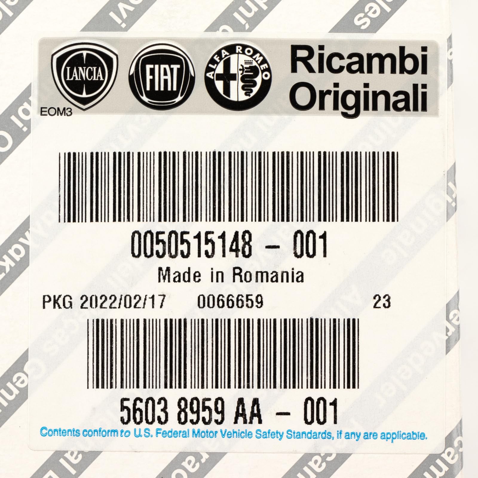 Fiat - Interruttore per pedale della frizione, Fiat 500L, Grande Punto, Nuova Bravo, Punto Evo Alfa Romeo Mito Lancia Delta Abarth Punto, Evo Fiat Professional Doblo, Fiorino Qubo OE 50515148