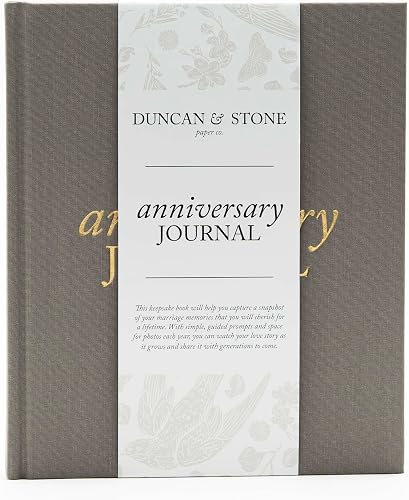 Duncan & Stone Anniversary Journal for Couples | A Keepsake Wedding Gift