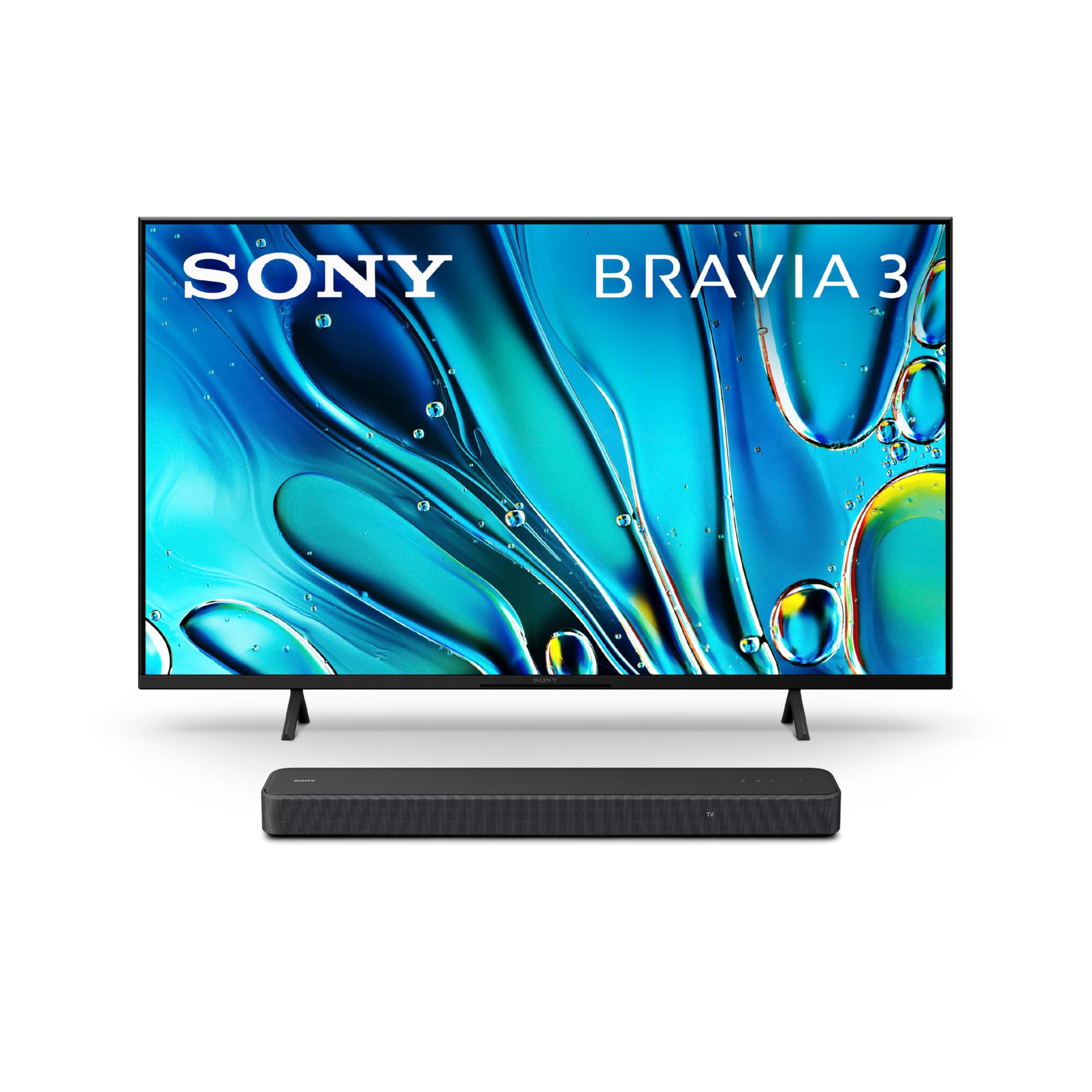 Sony50 Inch 4K Ultra HD TV BRAVIA 3 LED Smart Google TV HT-S2000 Compact 3.1 Ch Dolby Atmos Sound Bar.