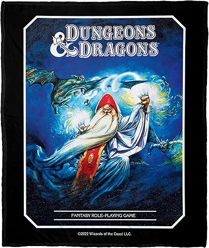 Northwest Dungeons & Dragons - Manta de seda táctil, 50 x 60 pulgadas, Wizards and Dragons