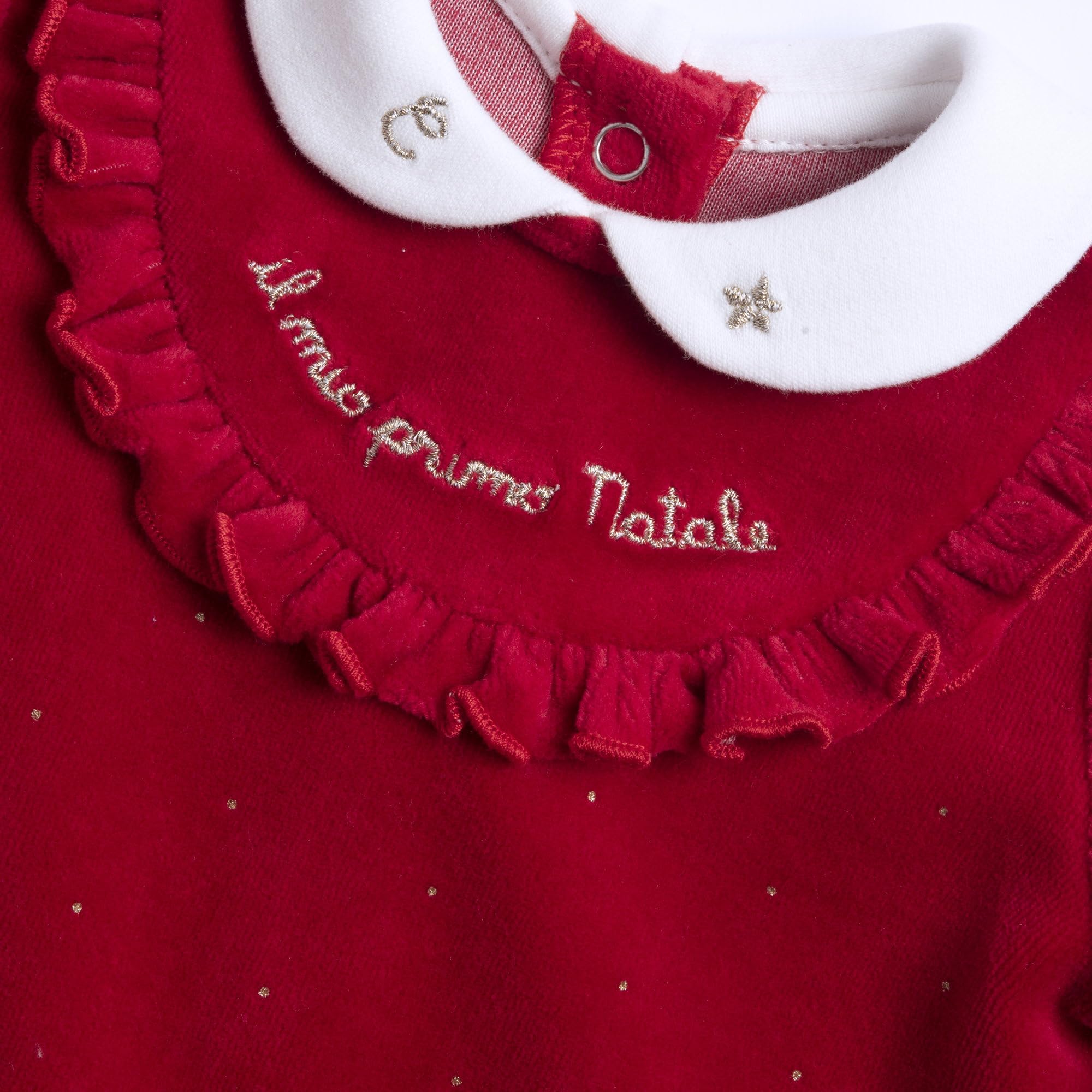 Chicco, Tutina Neonata in Calda e Morbida Ciniglia, con Comoda Apertura Entrogamba, Ideale per l'Inverno, Abbigliamento Bambina 0-24 Mesi, Designed in Italy