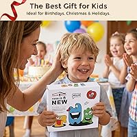 Vista 8 de LovesTown Wooden Pattern Blocks Set for Kids, Geometric Shapes with Learning Cards, 150 PCS Educational Puzzle Toy