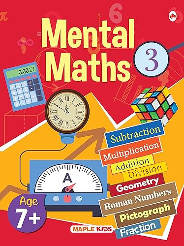Mental Maths - Mathematics Activity Book 3 for class 3+, Age 7+ - Addition - Subtraction - Multiplication - Division - Mental Math for Kids - Math Activity Book for Children
