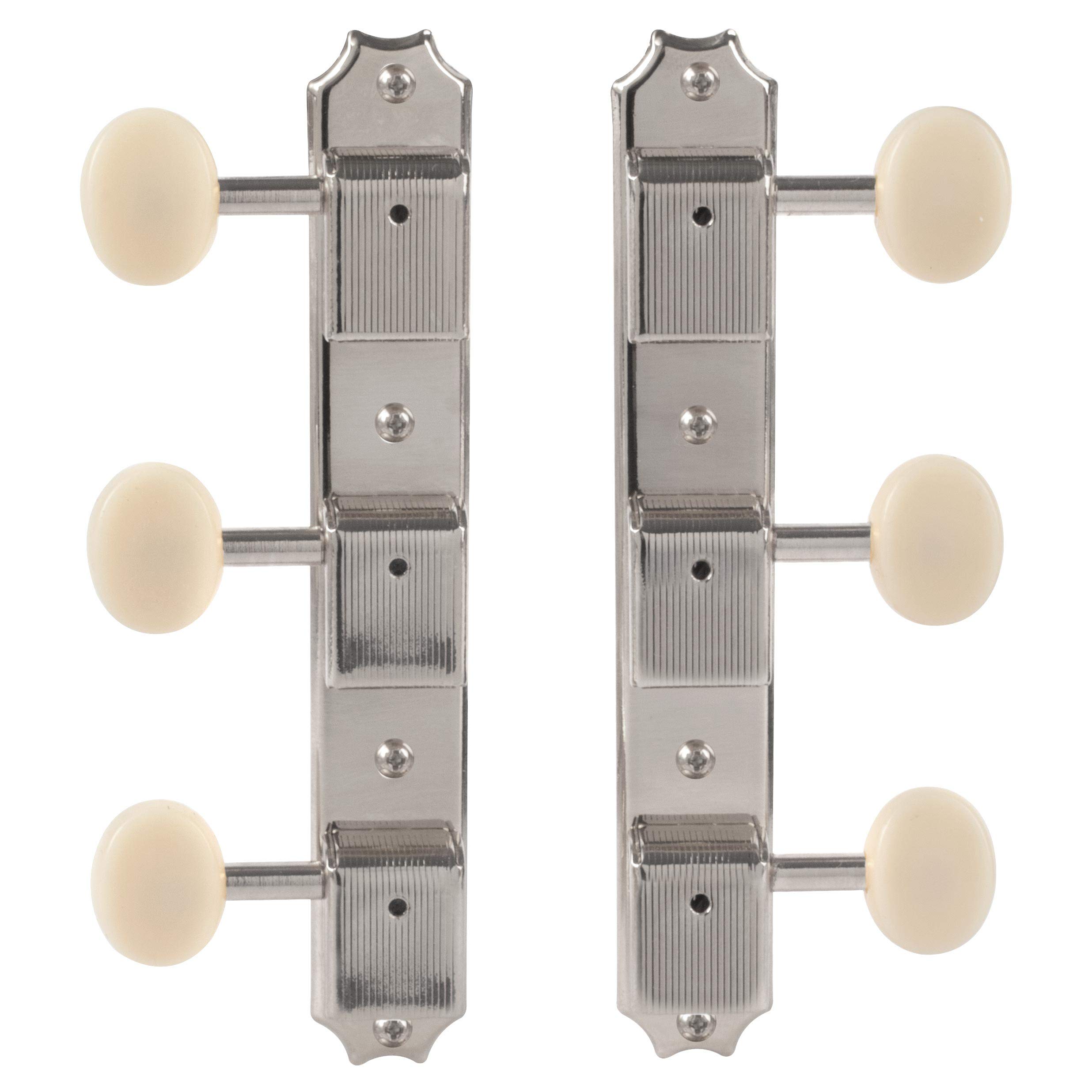 Amazon.com: Golden Age Vintage-style 3-On-Plate Tuners, Nickel