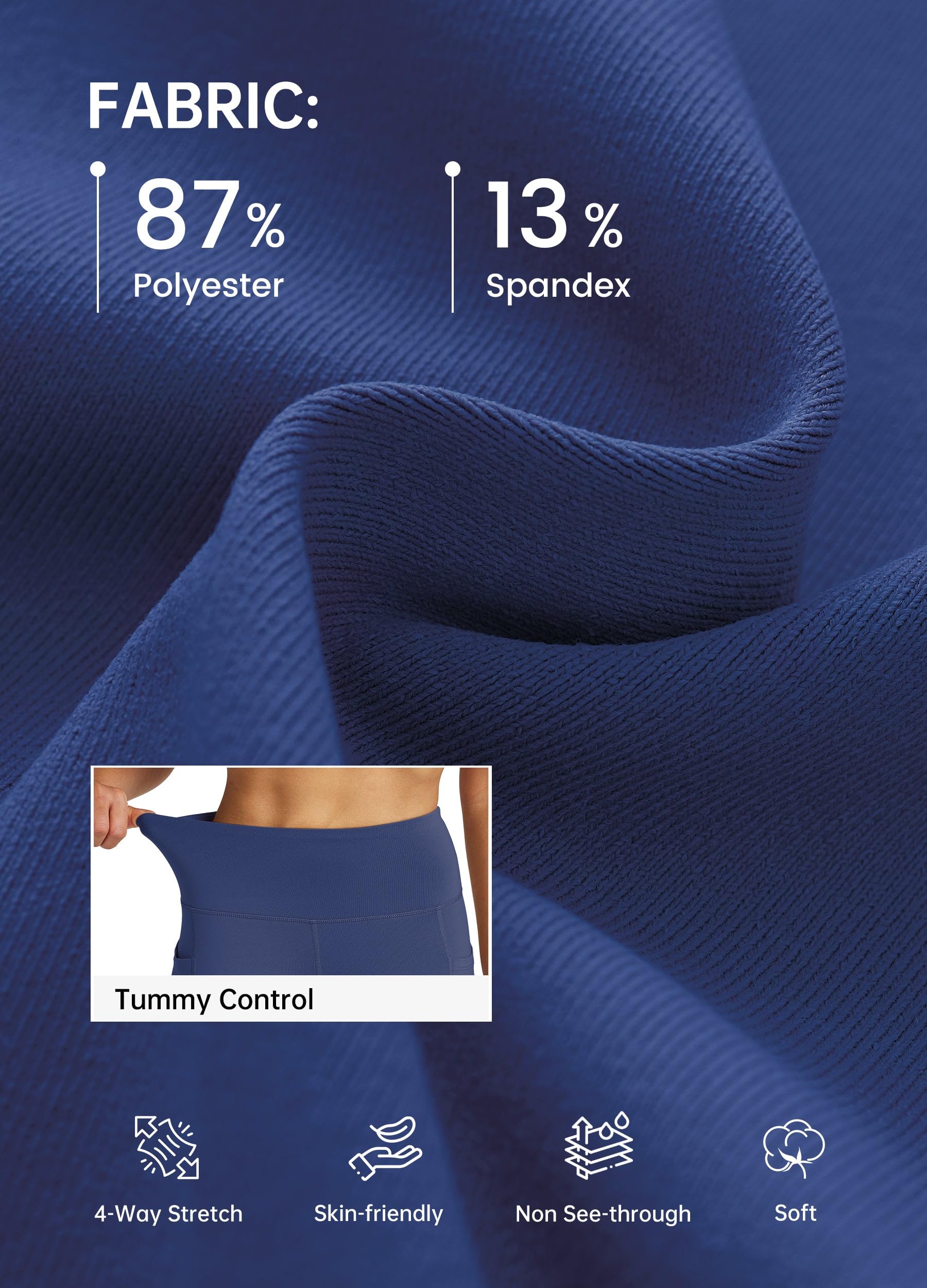 Willit Pantalones de yoga para mujer de 27, 29, 31, 33 pulgadas, acampanados, cintura alta, control de abdomen, pantalones de entrenamiento con bolsillos