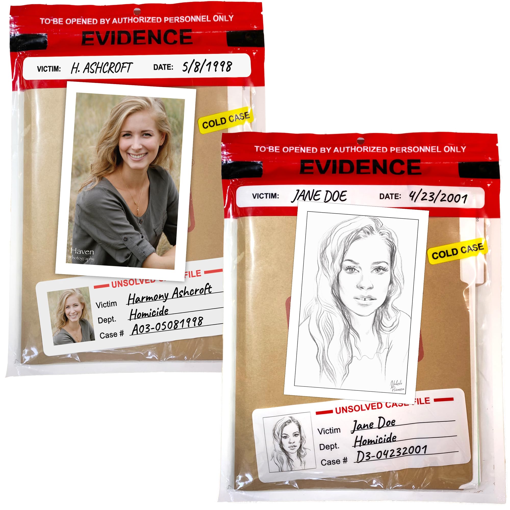 Unsolved Case Files - 2 Koffer Bundle - Harmony Ashcroft und Jane Doe Cases