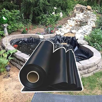 Image ZARBAILRE Rubber Pond Liner, Swimming Pool Garden Impermeable Film, Membrane Black Fish Pond Lining for Waterfall, Pond and Fish Ponds (A 8x20m/26.24x65.6ft) Image ZARBAILRE Rubber Pond Liner, Swimming Pool Garden Impermeable Film, Membrane Black Fish Pond Lining for Waterfall, Pond and Fish Ponds (A 8x20m/26.24x65.6ft)