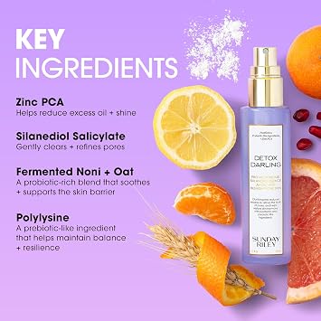 Sunday Riley Detox Darling Balancing Essence Mist for Oily and Blemish-Prone Skin
