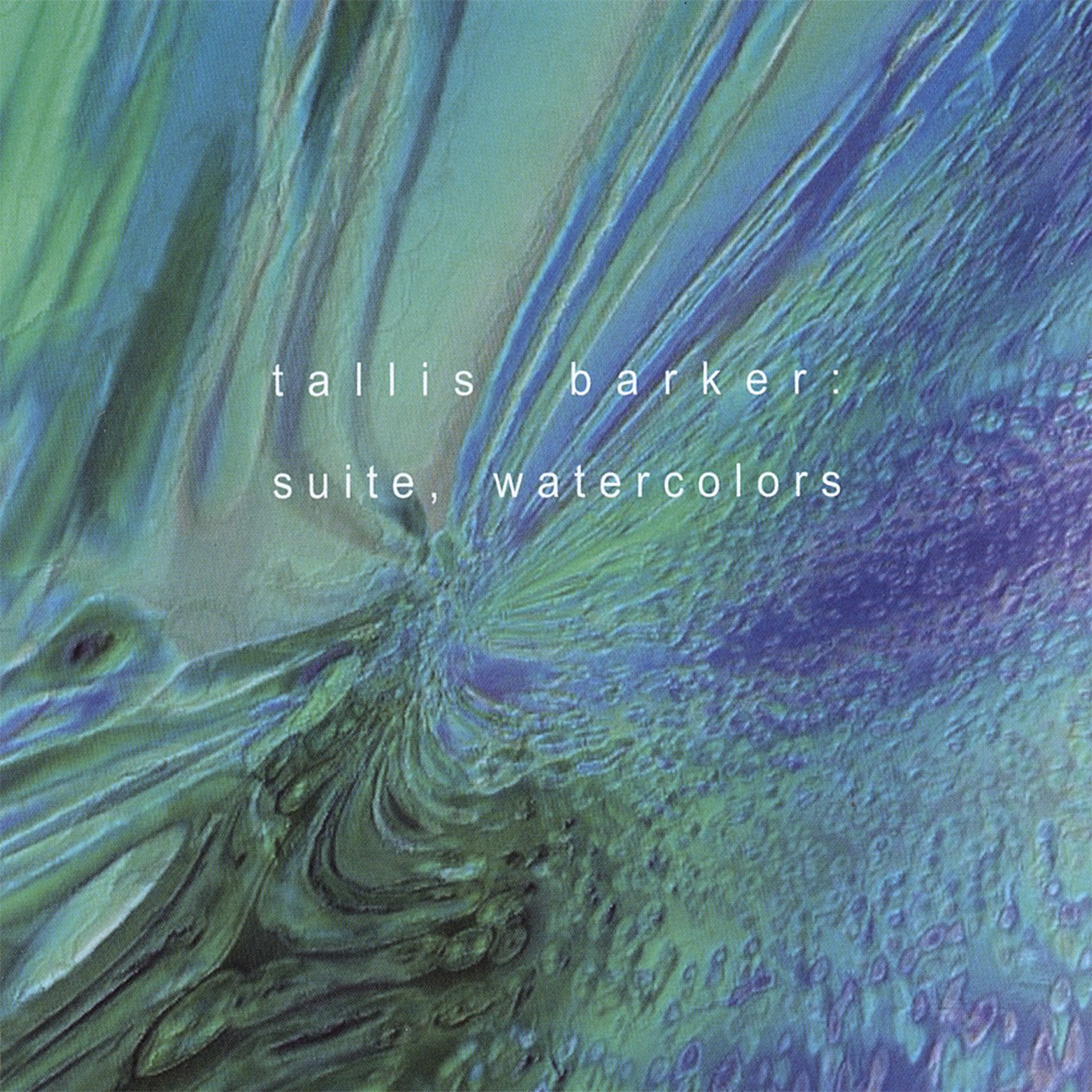 Tallis Barker: Suite Watercolors [Audio CD] Tallis Barker