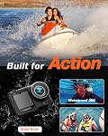 iZEEKER Action Camera 5K30FPS 24MP, 40M Waterproof Underwater Camera with 12M Waterproof Unprotected, 2.2” Touchscreen, 5G WiFi, EIS, Internal 1600mAh Battery and 64GB Storage, Accessories Kit