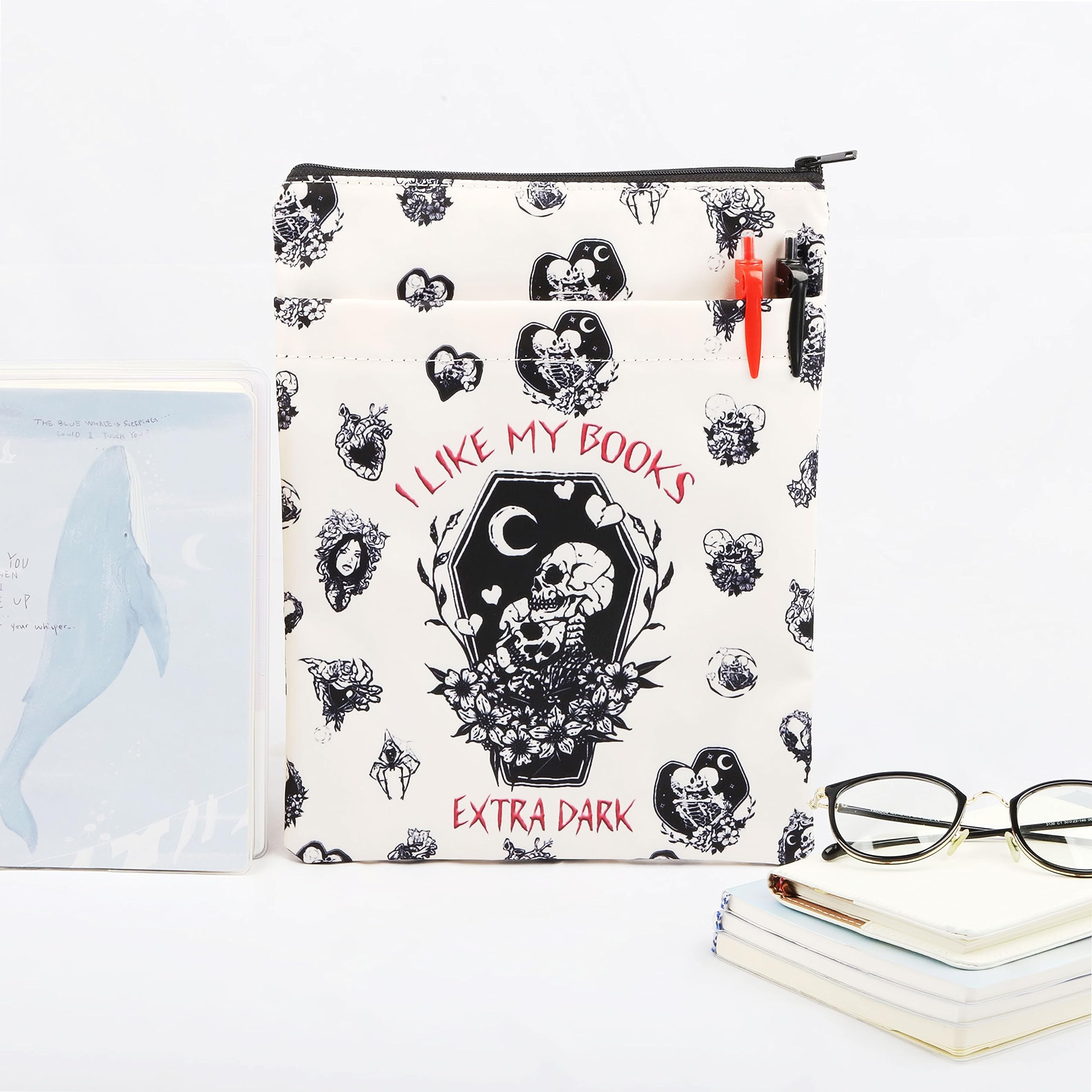 Housse De Livre « Death By TBR » – Protection Gothique Romantique, Cadeau Idéal Pour Lecteurs Passionnés