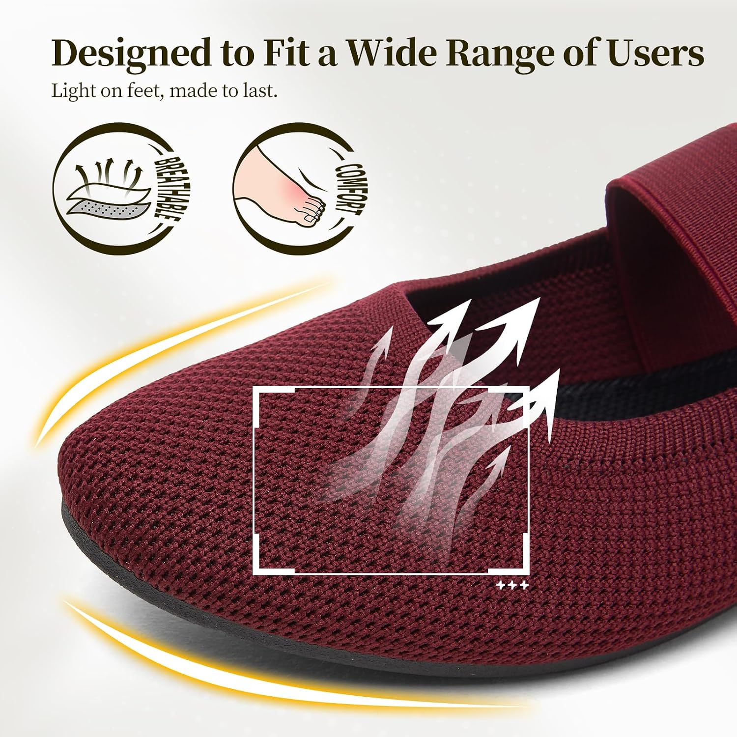 Women's Mary Jane Ballet Flats Slip on Dress Shoes