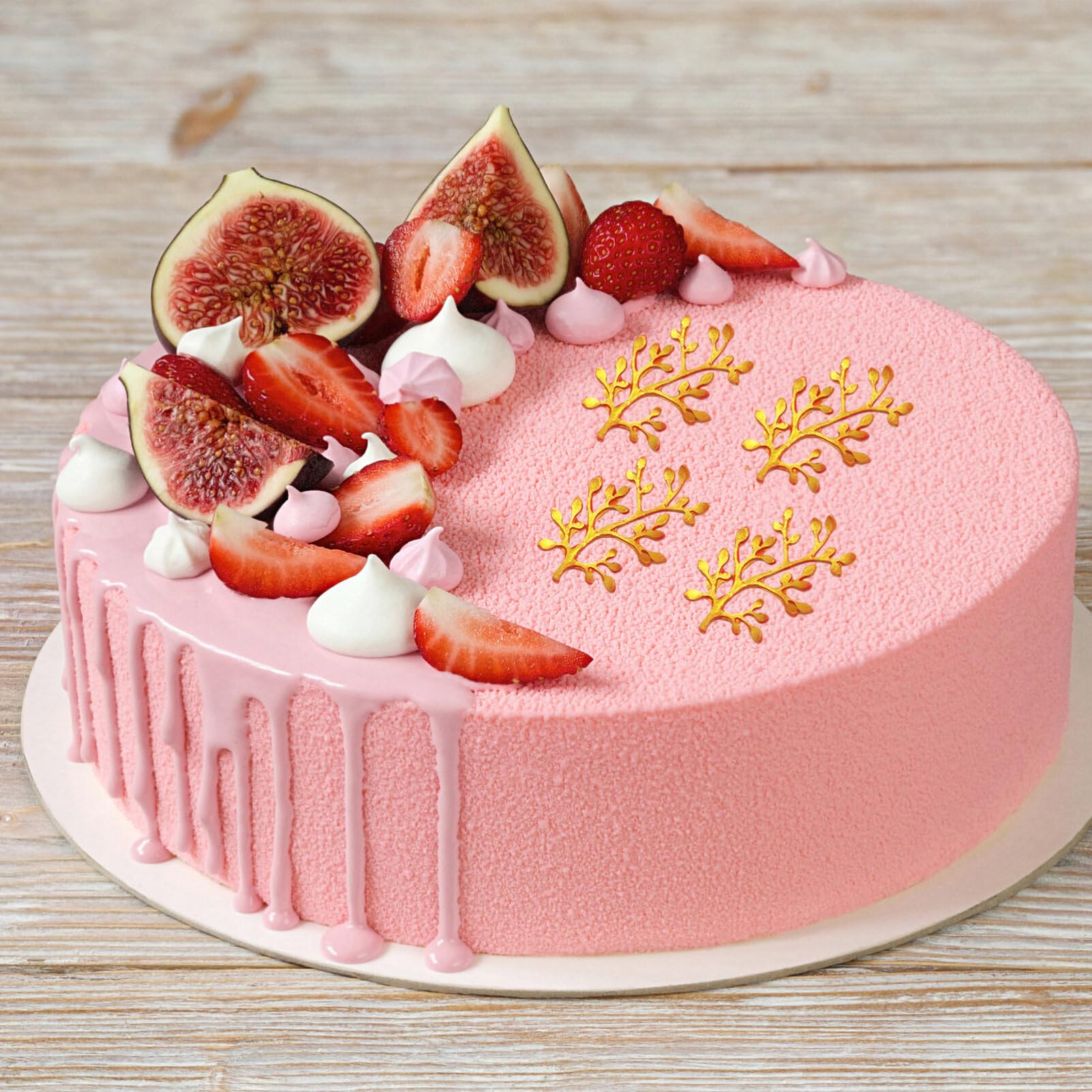 Moule à Fondant en Silicone Feuille 5 Pièces pour Décoration