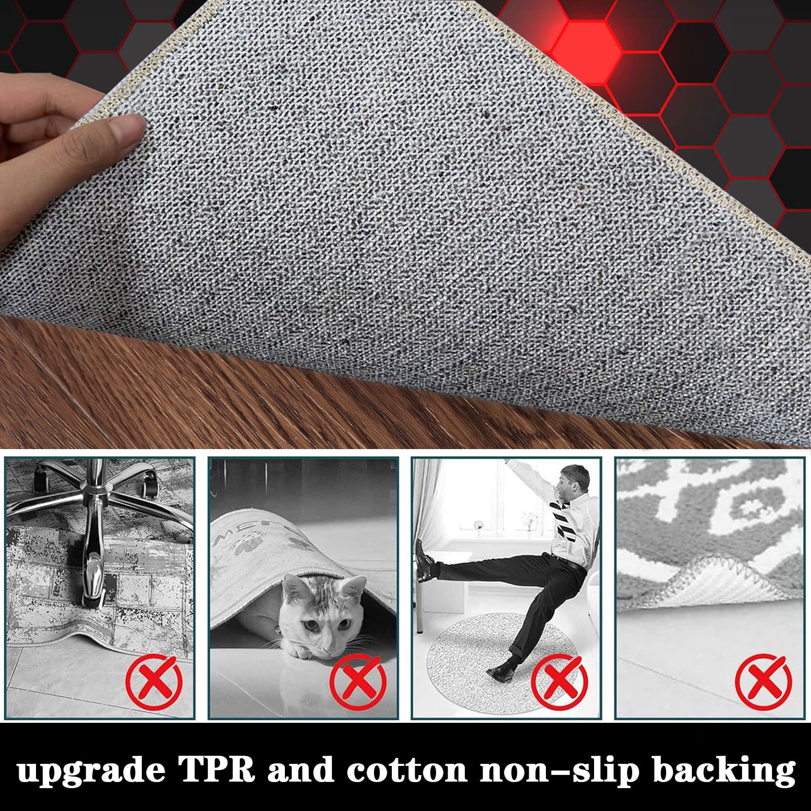 Computer Gaming Chair Mat, Color3, 100 x 120 cm - Image 6