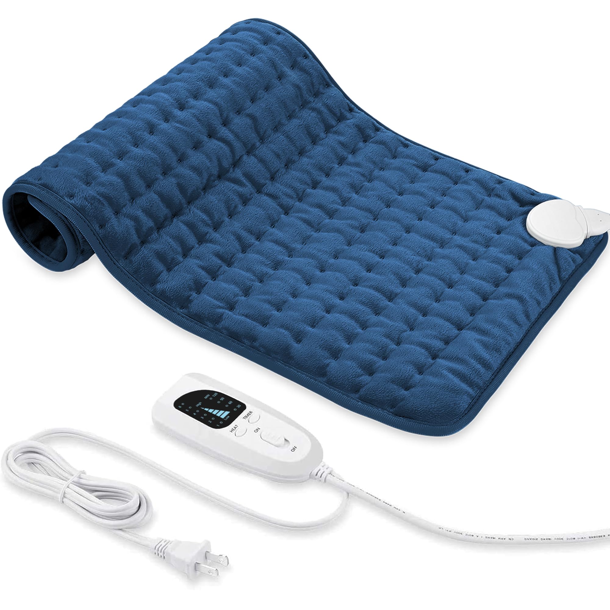 33x17 Inch Electric Heating pad for Back Neck Shoulder Knee Arms Legs- Electric Heat Pads with 6 Heat Settings &amp; Auto Shut Off &amp;Dry/Moist Heat Heating Pad for Birthday Mother Father Girl Men Women