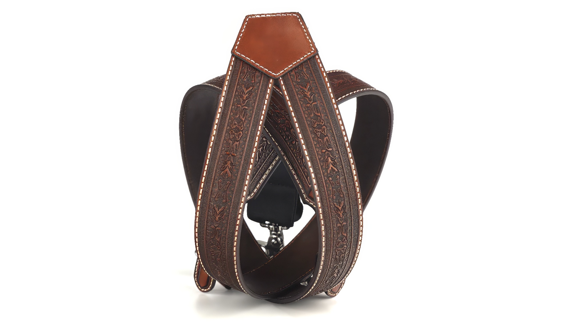 Nocona Men's Detail Tool Leather Suspender, tan, Medium at Amazon