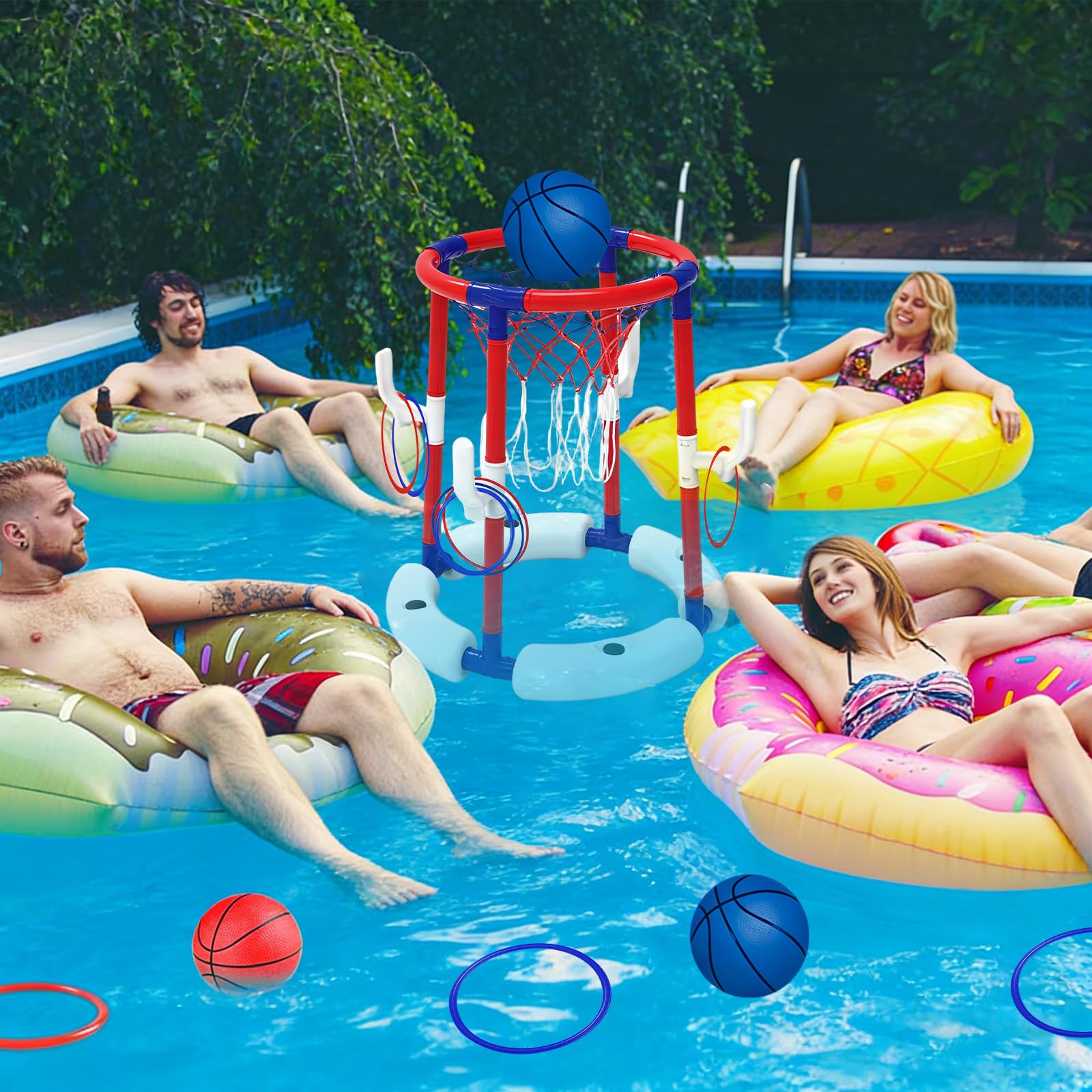 Cerceau de basket gonflable en PVC durable de haute qualité écologique pour pisc