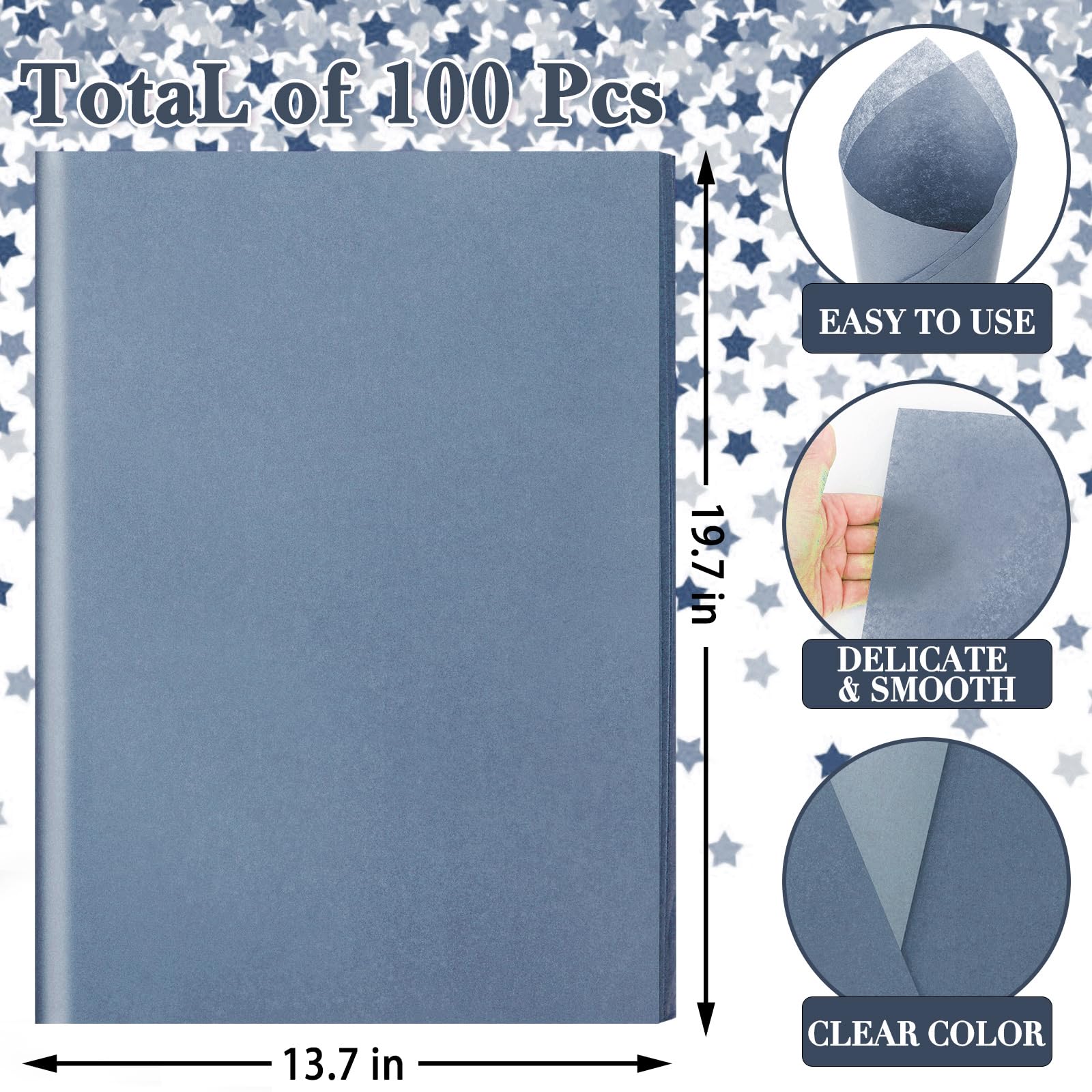 100 arkuszy papieru w kolorze szałwiowej zieleni, 50 x 35 cm, szałwiowa zieleń, papier do pakowania prezentów, jednolity kolor, DIY, sztuka, rękodzieło, chusteczki, na prezent ślubny, wypełniacze,