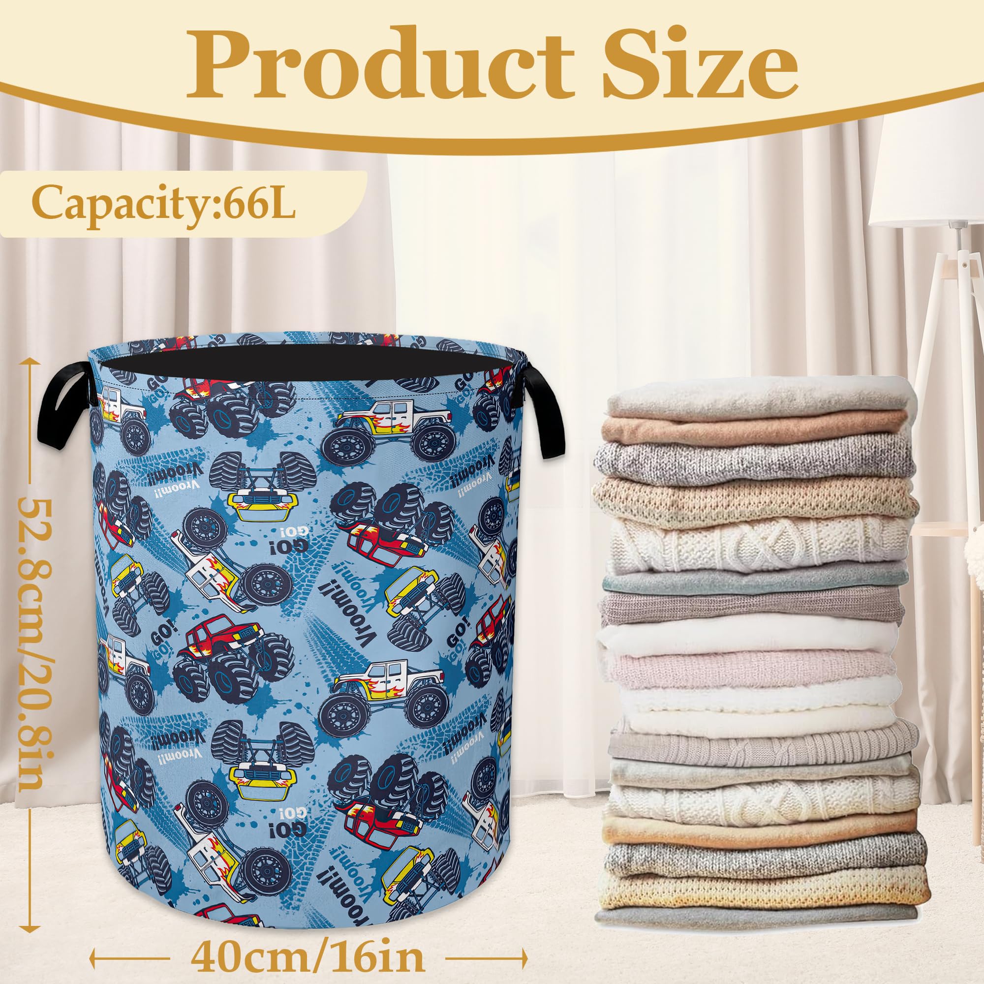 Cool Monster Truck Laundry Basket - Image 2