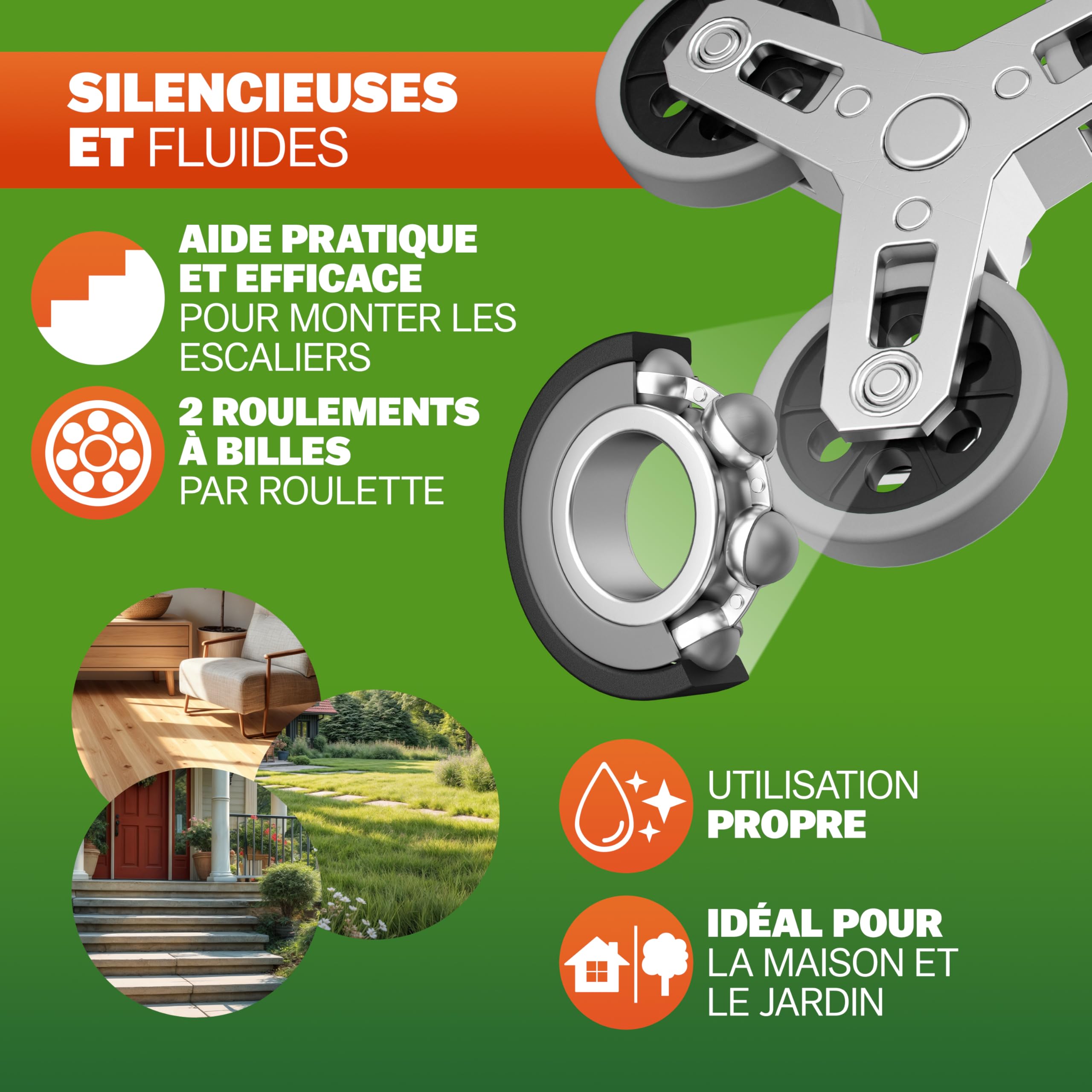 GARDEBRUK Diable Aluminium Pliable escalier 80 kg