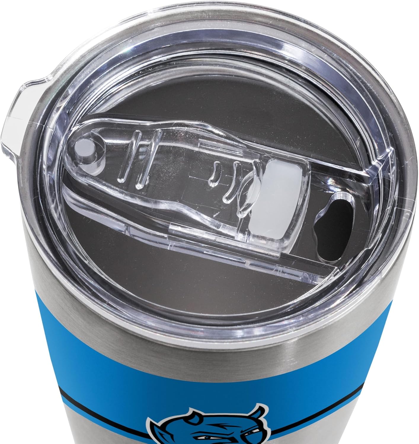 Rico Industries NCAA SUNY Fredonia Blue Devils Standard 20oz Stainless Steel Tumbler with Lid - Great For Coffee, Tea, Water or Cocktails