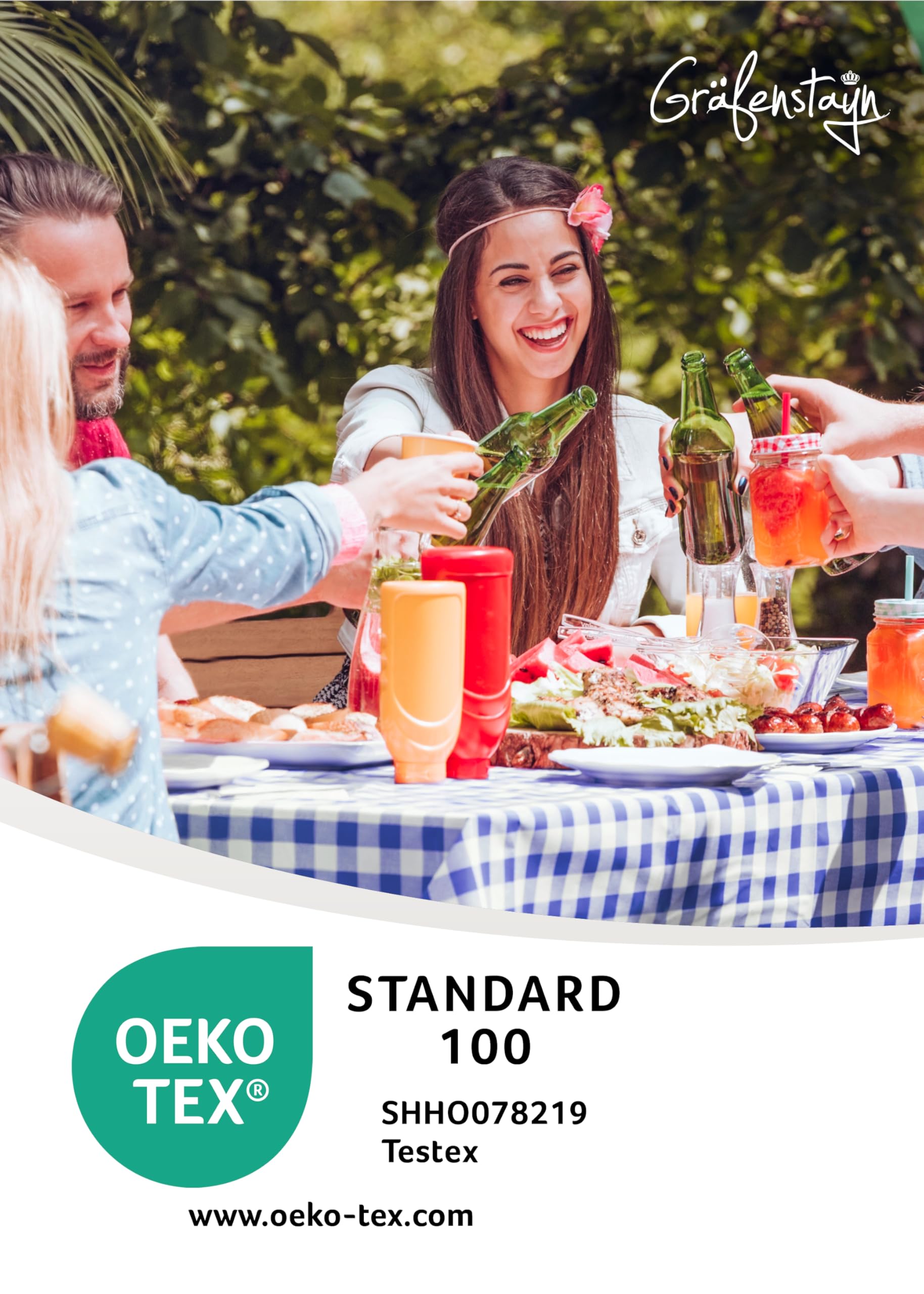 Set Annabelle Gräfenstayn 50cm 70cm Set Imbottiture Gräfenstayn Annabelle - Per Mobili Da Birreria Con 3 Cuscini Tovaglia Panche Giardino