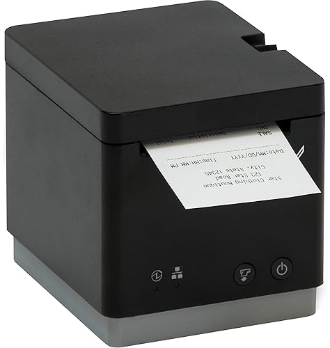 Star Micronics mC-Print2 - Impresora térmica POS Ethernet (LAN) USB de 2 pulgadas con CloudPRNT, cortador y fuente de alimentación externa, color