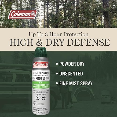 Miniatura 2 de Coleman Tick Protection Dry Formula 25% DEET repelente de insectos, repelente de garrapatas para personas - 4 onzas