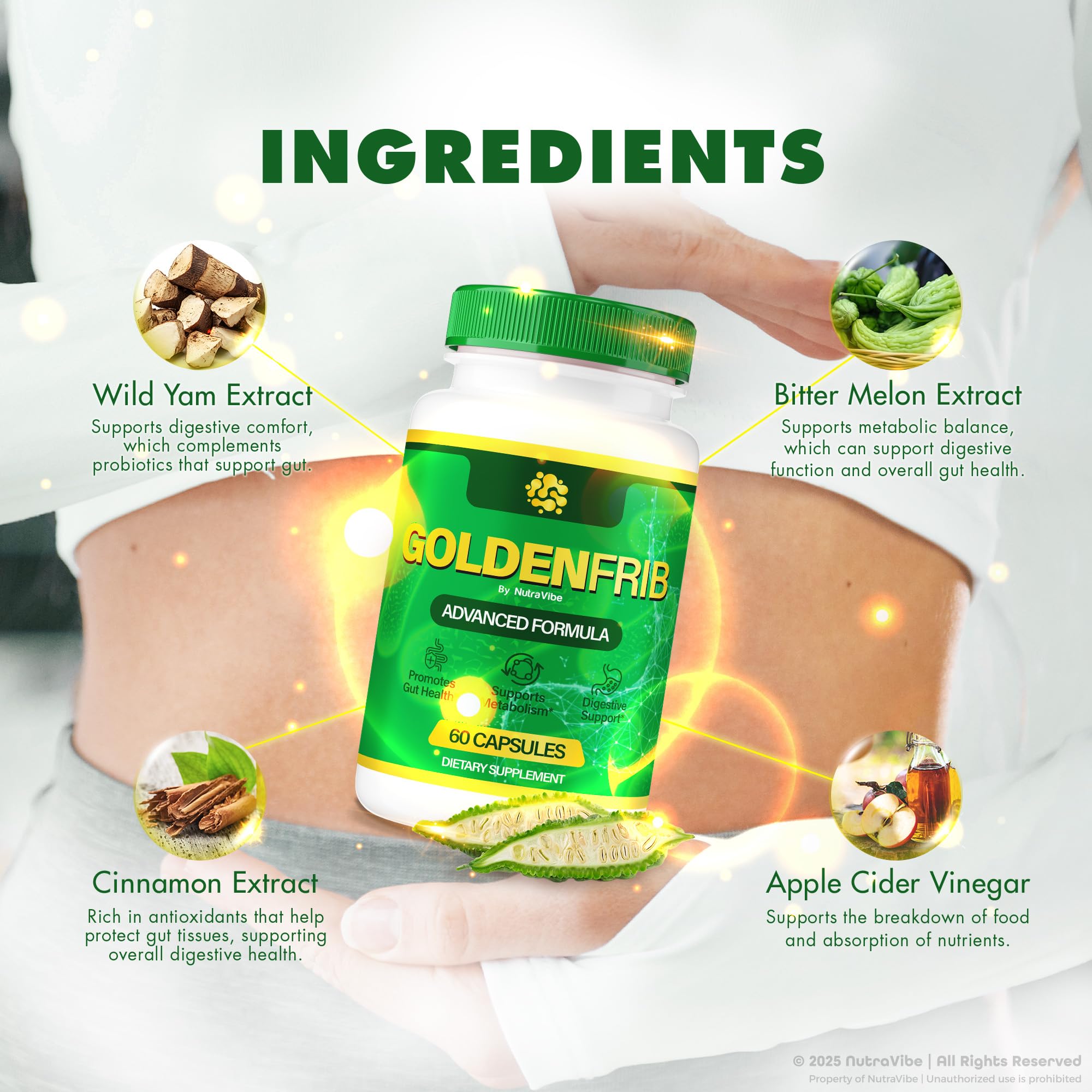 Amazon.com: (2 Pack) GoldenFrib – Premium Golden Frib Gut Support