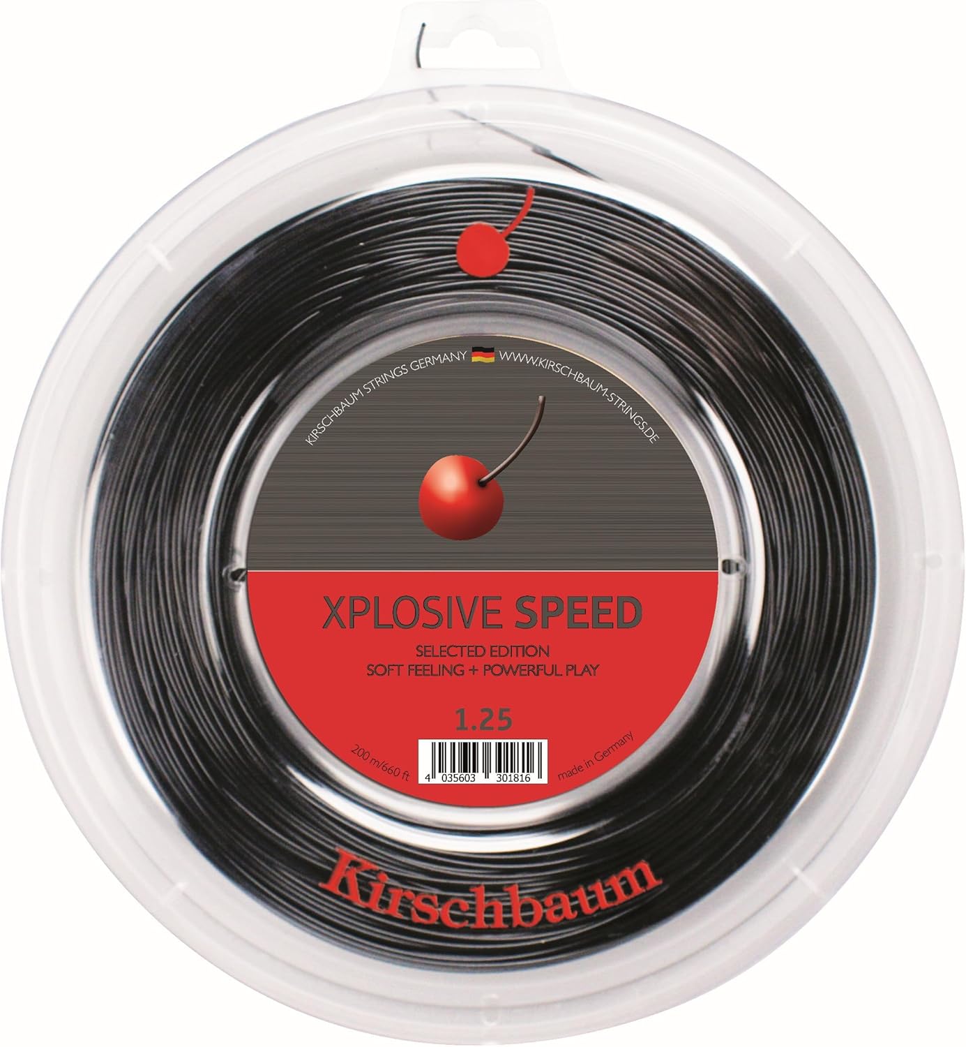 キルシュバウム(Kirschbaum) テニスストリング エクスプローシブ・スピード(Xplosive Speed) 200mリール