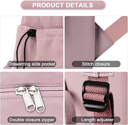 Miniatura 5 de Mochila ligera Mochila impermeable para estudiantes de secundaria, A-Violeta, Mochilas Daypack