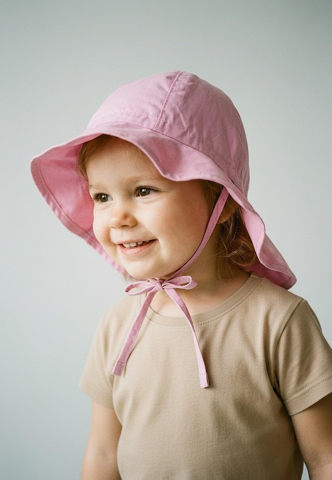 Sterntaler Kapelusz przeciwsłoneczny Uniseks Kinder Sonnenhut Mit Nackenschutz Und Bindeband