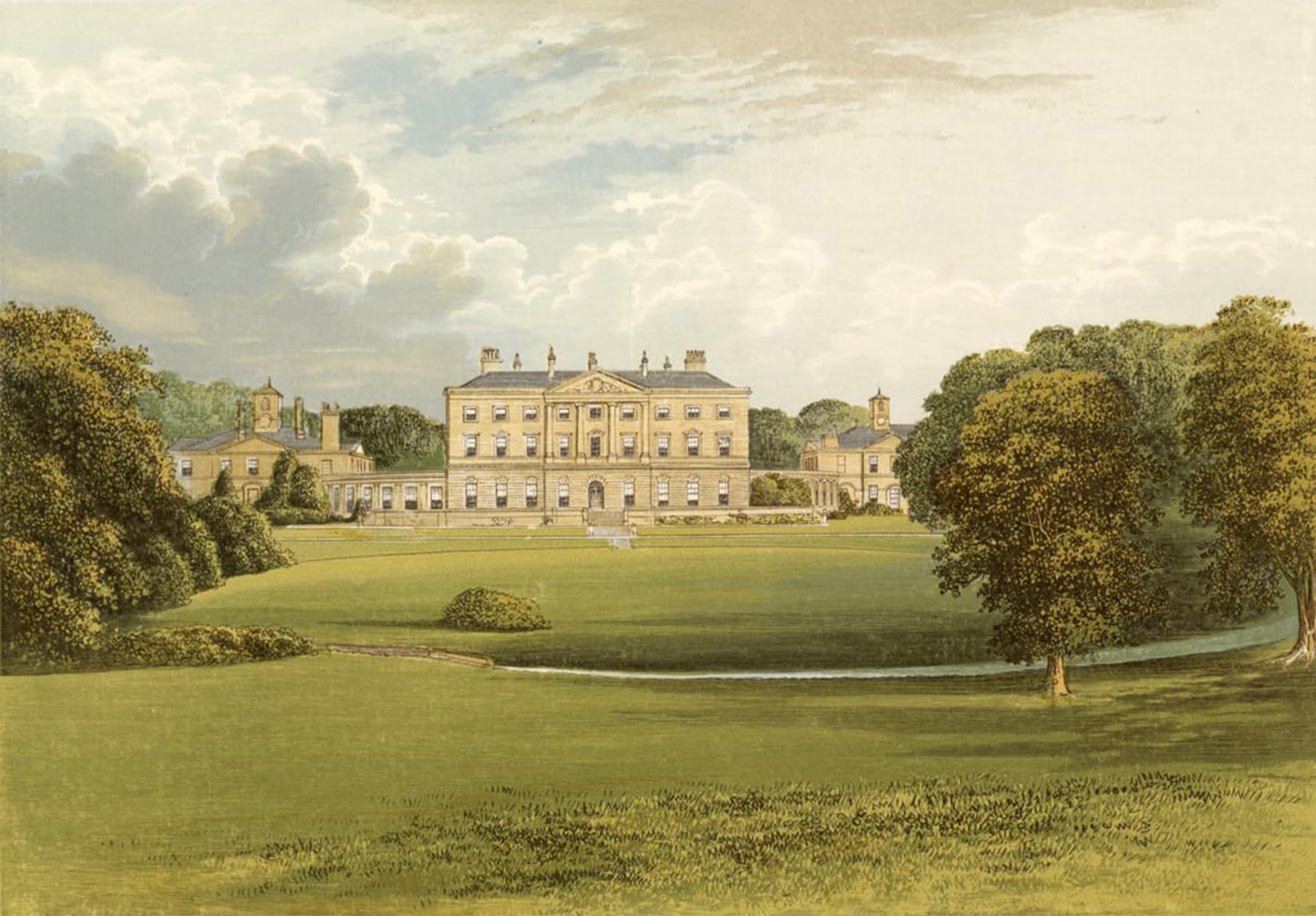 ARTXLXXBN Famous Prints Artwork Pictures Poster Painting Art Howick Hall by Alexander Lydon Artwork Landscape Pictures for Home Decor 60x90cm