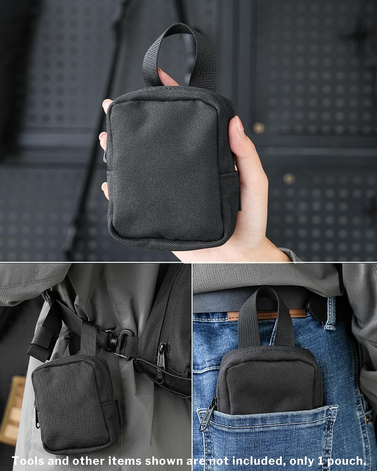 VIPERADE VE33 Small EDC Pouch, Mini Pocket Organizer, Mini Tactical EDC Compact Pocket Organizer Pouch, Micro EDC Pocket Organizer, Black - Image 7