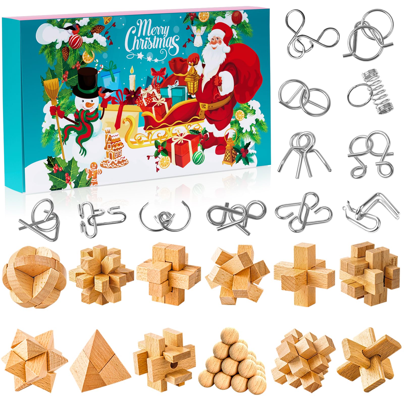 Amazon.com: Brain Teaser Advent Calendar 2025 for Kids - 24 Days