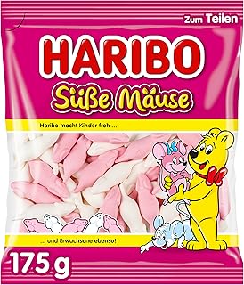 HARIBO Candy | HARIBO Sweet Mice | HARIBO Gummies | HARIBO Gummi Candy | 6,1 Ounce Total