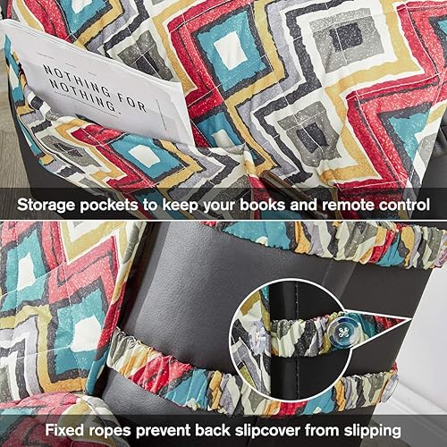 Miniatura 3 de STONECREST - Funda reclinable con calefacción, resistente al agua, con estampado de diamantes Bryce, sillón reclinable con calefacción de 23