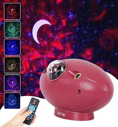 Proyector de estrellas de luz nocturna, proyector de galaxia con altavoz de música, proyector de nube de nebulosa LED 4 en 1 para dormitorio de