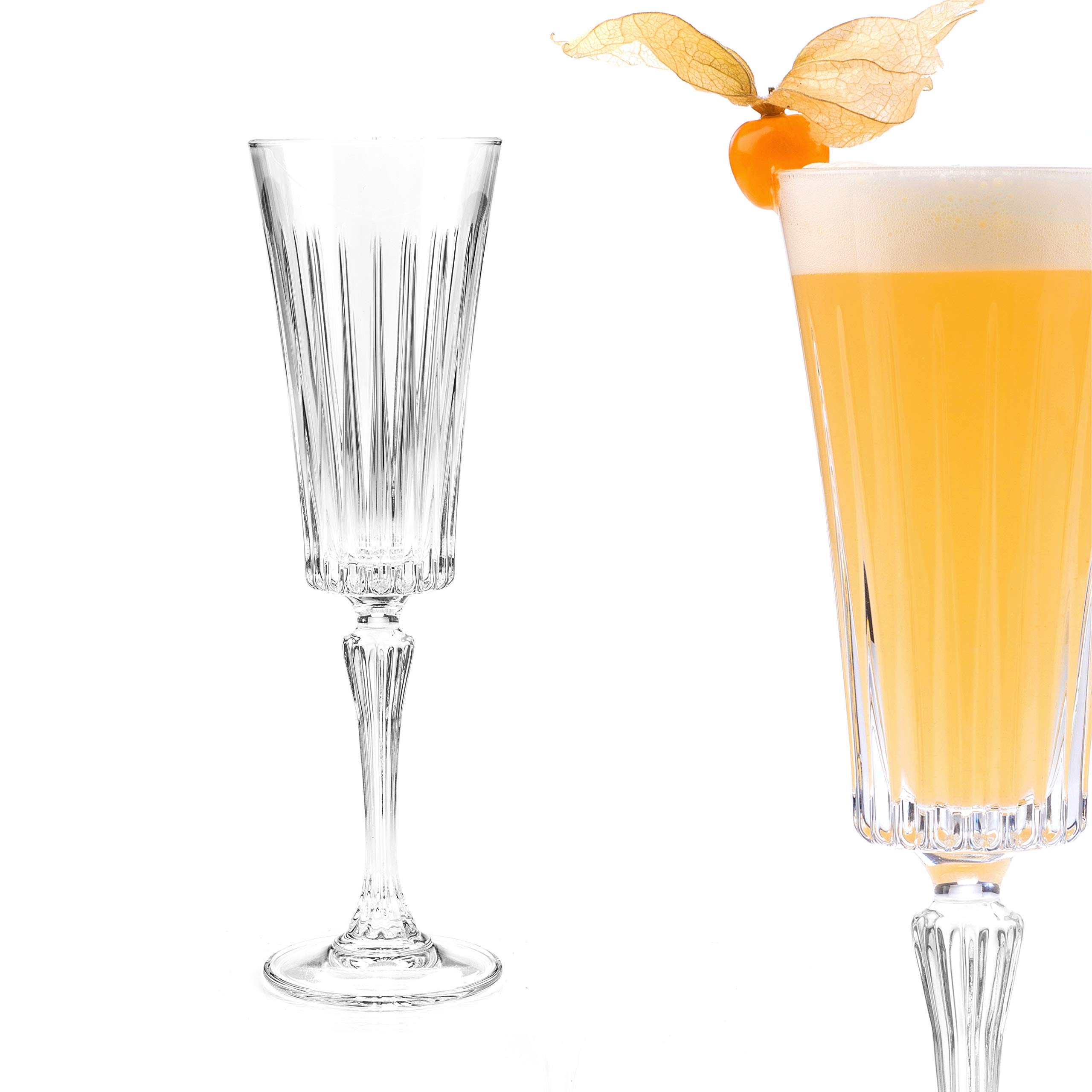 RCR Flûtes à champagne en cristal Timeless RCR 25874020006, lot de 6