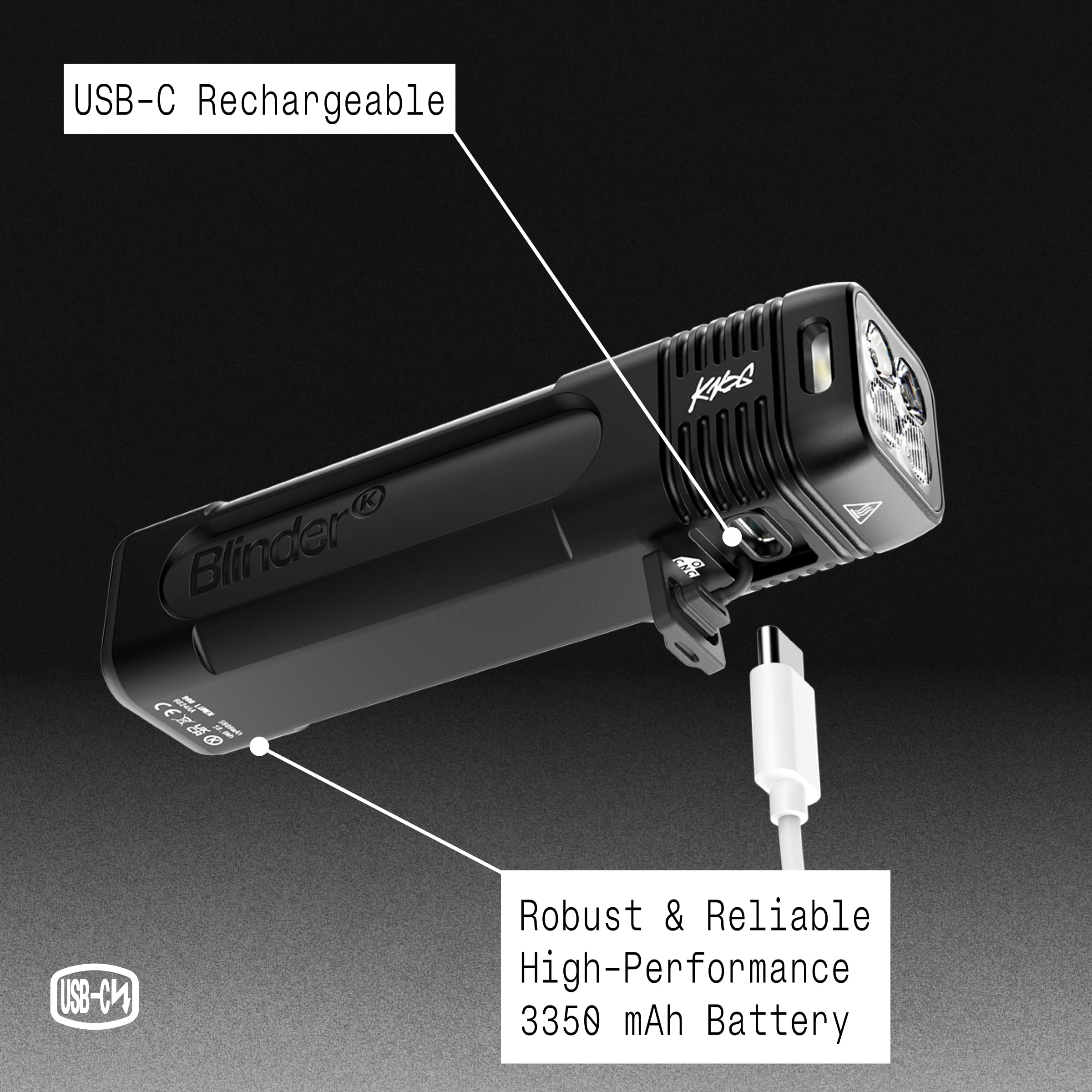 Amazon | Knog Blinder 600 フロントライト。 | KNOG(ノグ) | ヘッドライト