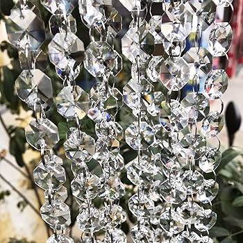 クリスタルビーズ シャンデリア キラキラ シャンデリア 補修ビーズ 透明 クリア 14mm クリスタル