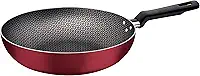 Frigideira Funda Tramontina Loreto em Alumínio com Revestimento Interno e Externo em Antiaderente Starflon Max Vermelho 24 cm 2,2 L