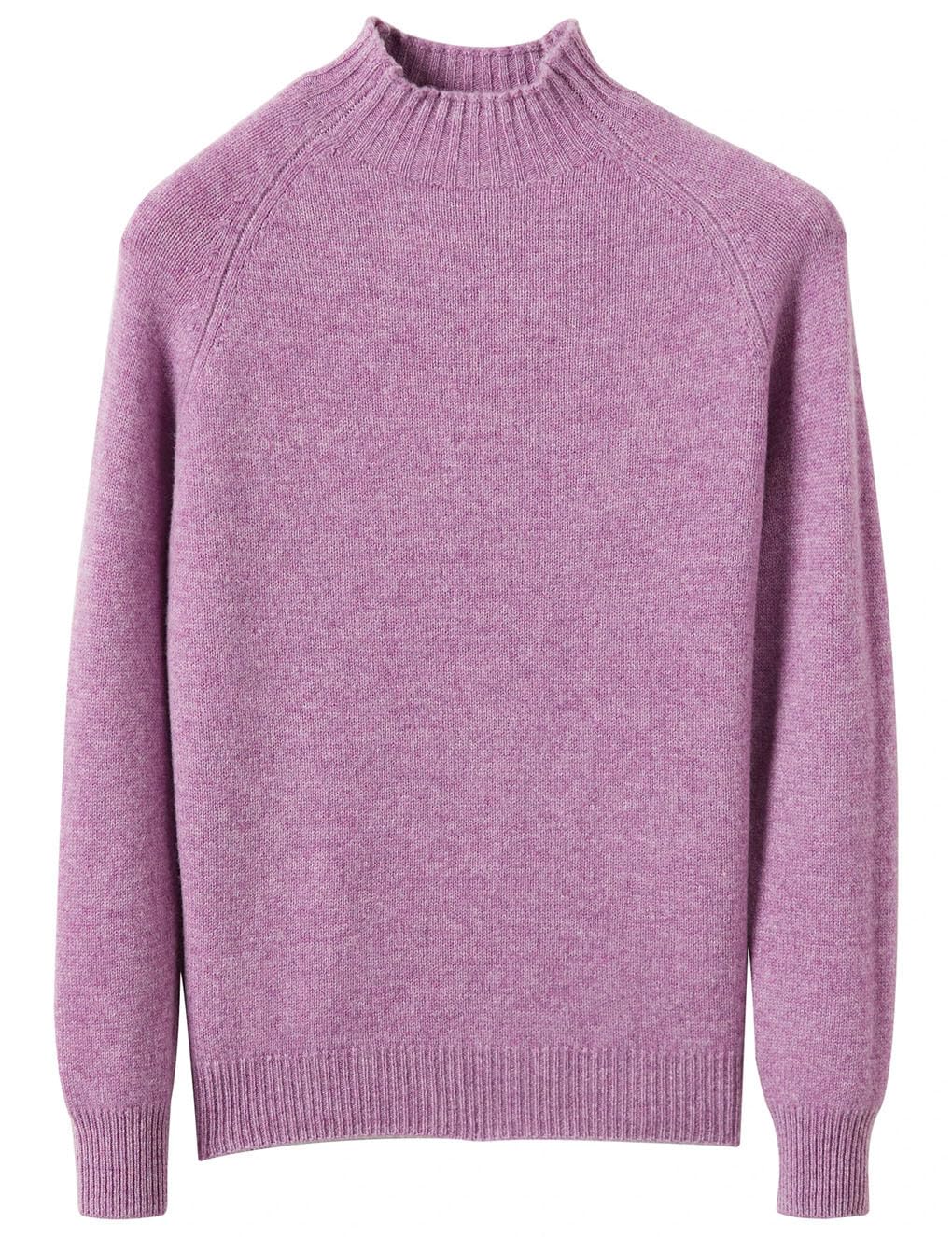 Pullover für Damen Mock Neck Sweater Herbst Winter 100% Merinowolle Basic Warme Pullover Langarm Strickpullover