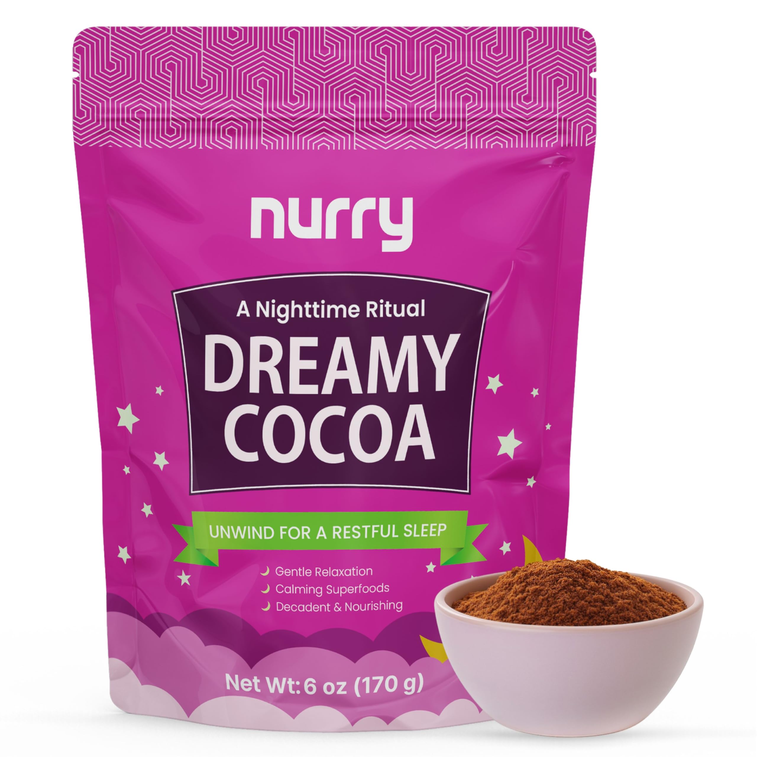 Ceremonial Cacao Sleep Drink With Magnesium, Reishi, Natural Night-Time - View #3